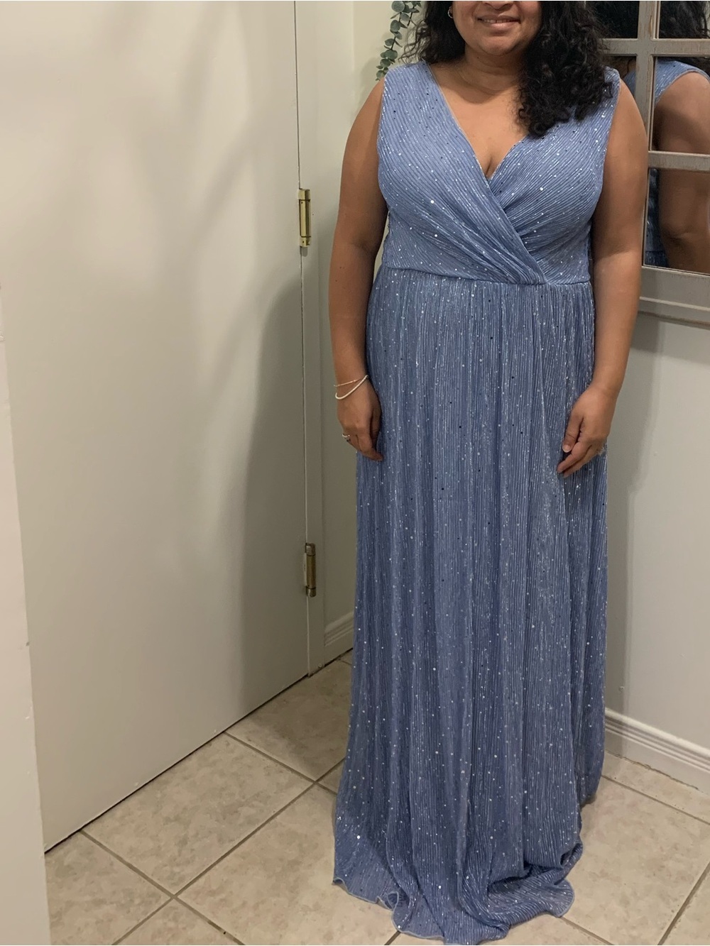 Sparkly blue dress